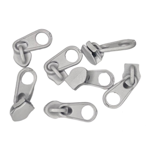 Бігунок для рулонної блискавки Спіраль (Тип 3) білий